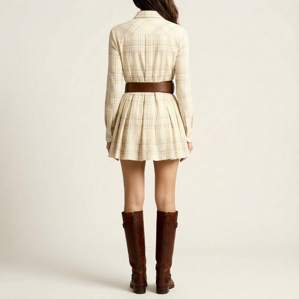 Rosalie | Vintage Plaid Mini Dress