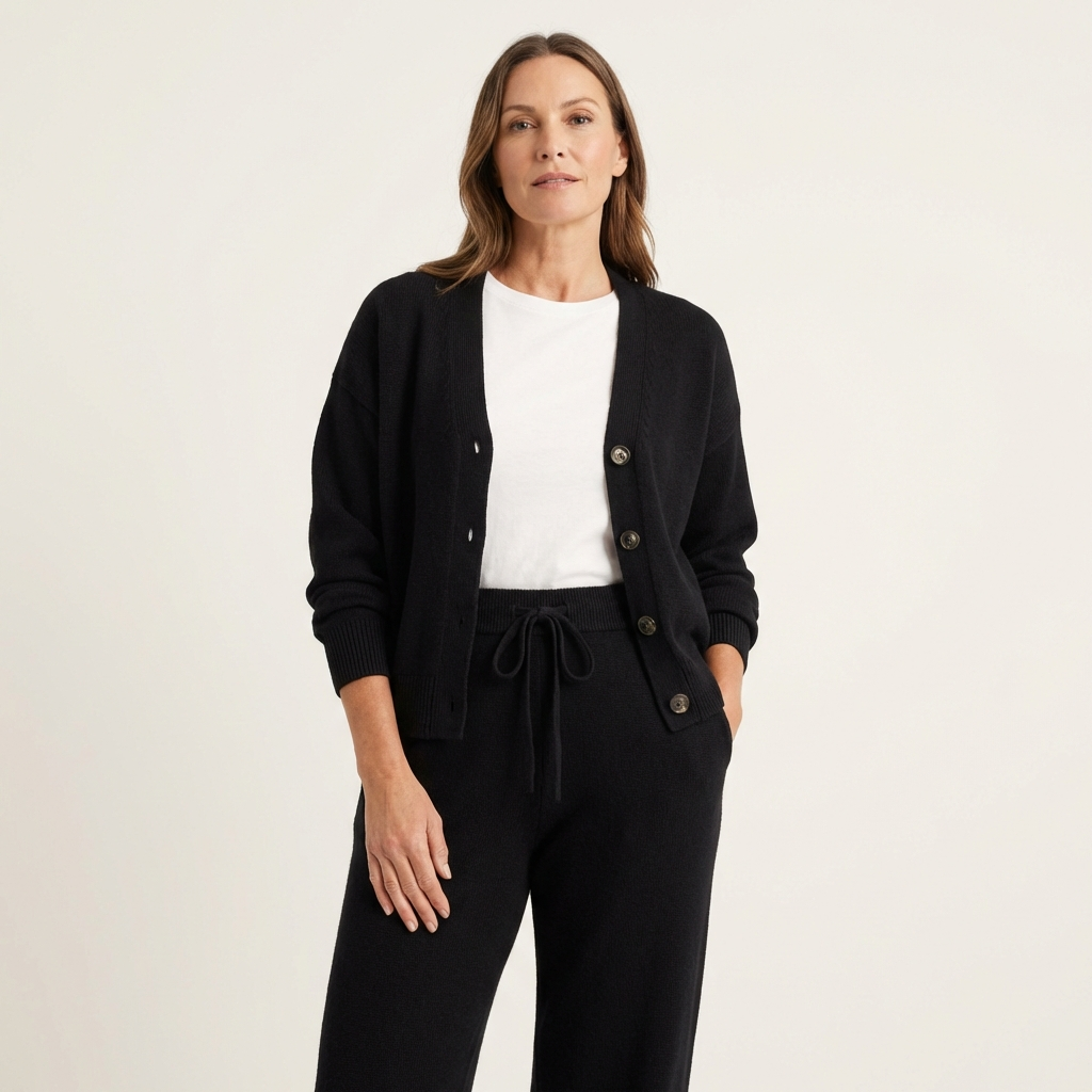 Sherryl | Knit Two-Piece Set with Cardigan & Pants