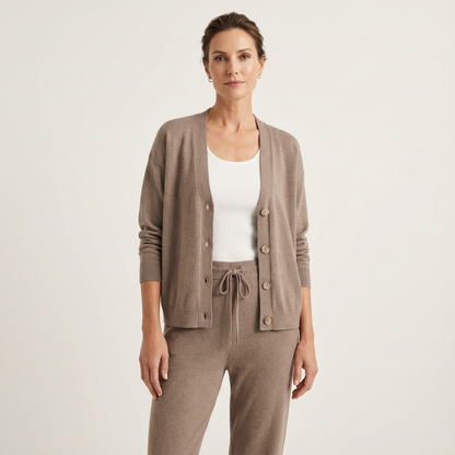 Sherryl | Knit Two-Piece Set with Cardigan & Pants