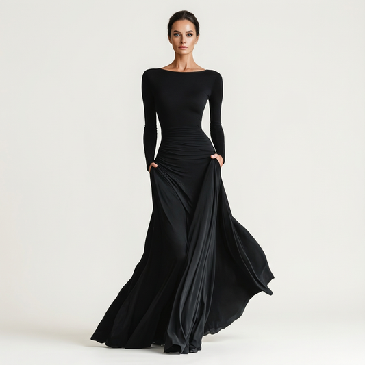 Kate | Elegant Pleated Maxi Dress