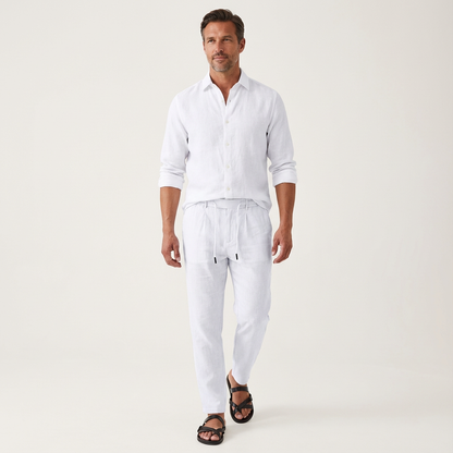 Tony | Wide-Leg Linen Pants