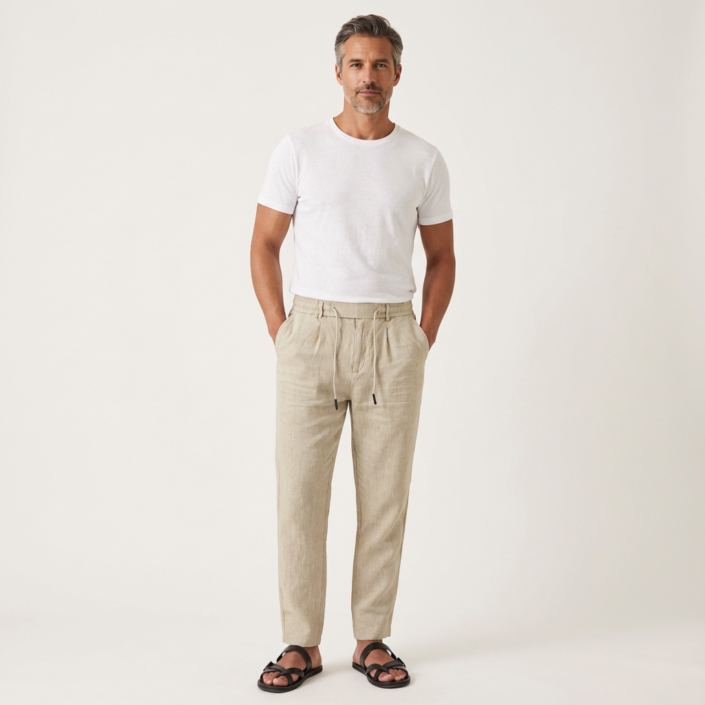 Tony | Wide-Leg Linen Pants