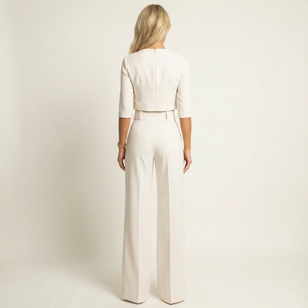 Alessia | Cropped Top & Wide-Leg Pants Set