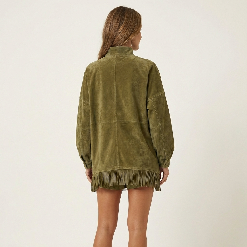 Stella | Suede Turtleneck Dress