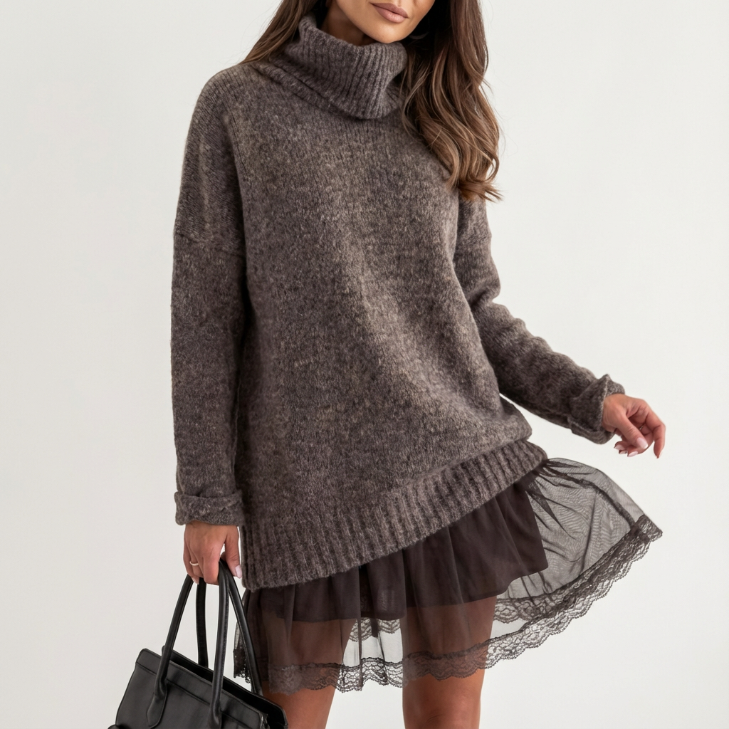 Aliyah | Knit Sweater & Slip Dress Set