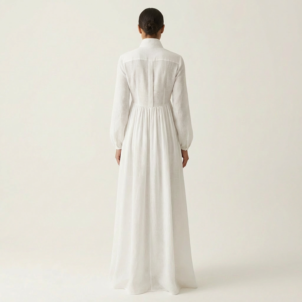 Millie | Cotton-Linen Maxi Dress