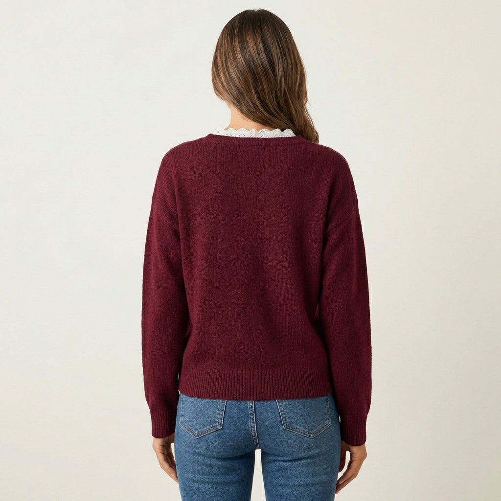 Marina | Elegant V-Neck Knit