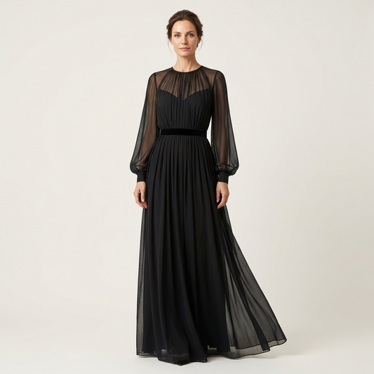 Susan | Black Evening Dress