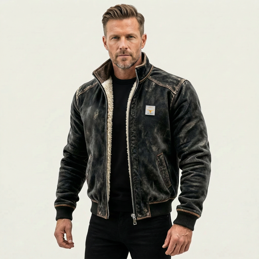 Sean | Thermal Leather-Effect Jacket