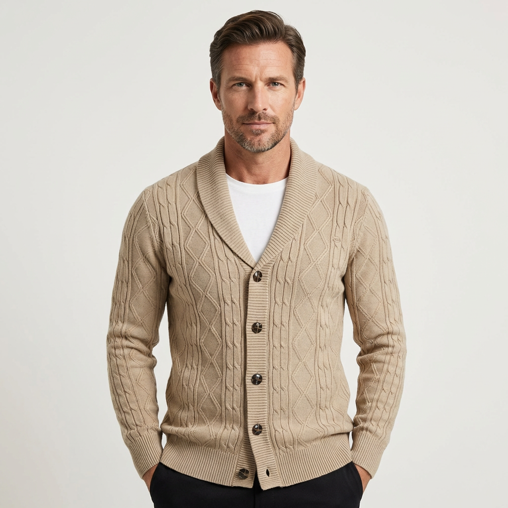 Tommy | Cable-Knit Cardigan