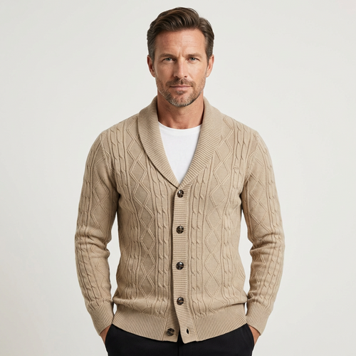 Tommy | Cable-Knit Cardigan