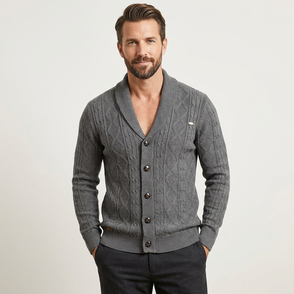 Tommy | Cable-Knit Cardigan
