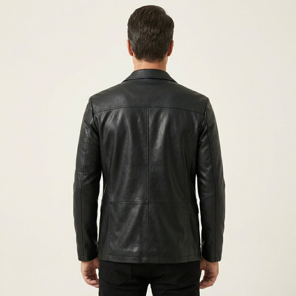 Donny | Leather Blazer Jacket