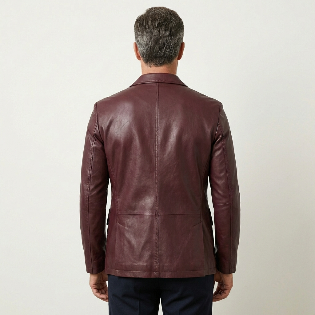 Donny | Leather Blazer Jacket