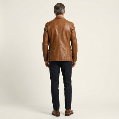 Donny | Leather Blazer Jacket