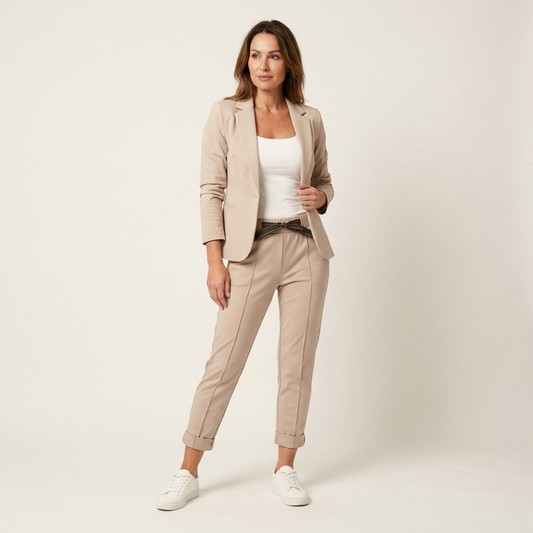 Katie | Two-Piece Blazer & Wide-Leg Pants Set