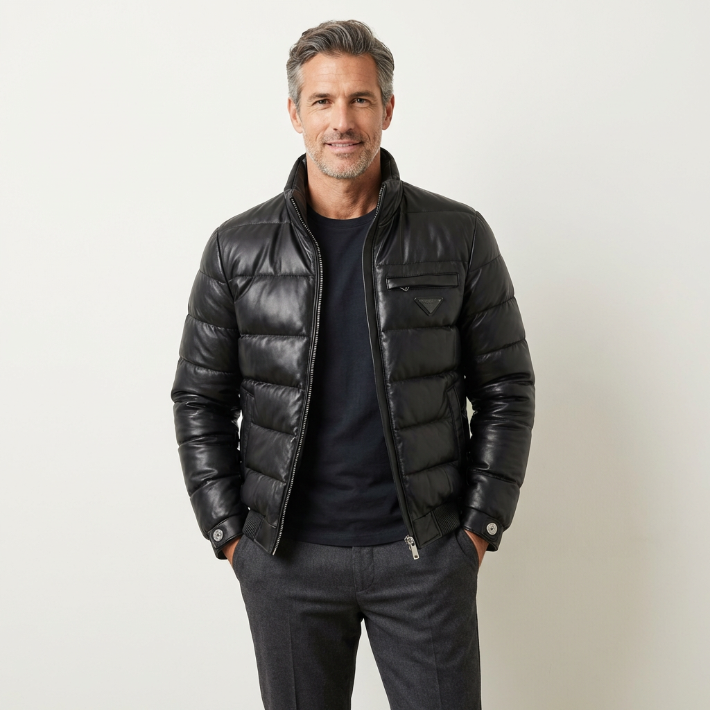 David | Retro Outdoor Leather Jacket