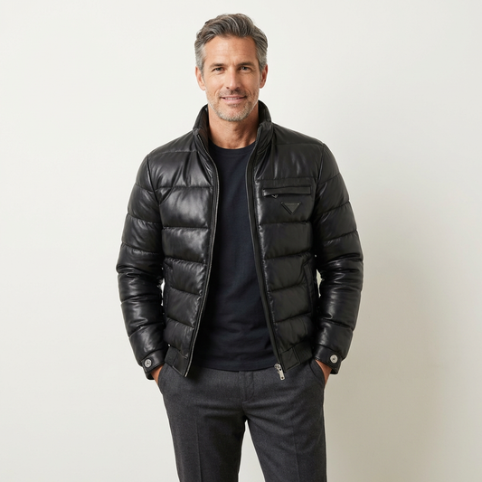 David | Retro Outdoor Leather Jacket