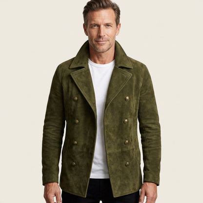 Russell | Suede Pea Coat