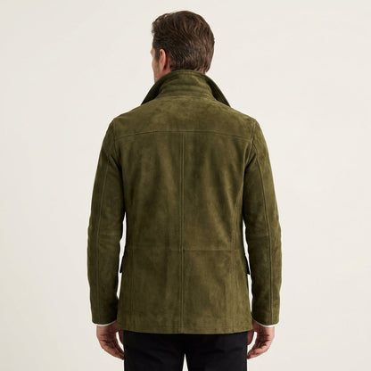 Russell | Suede Pea Coat