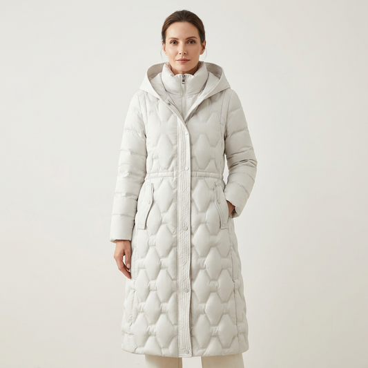 Silvana | Long Hooded Down Coat