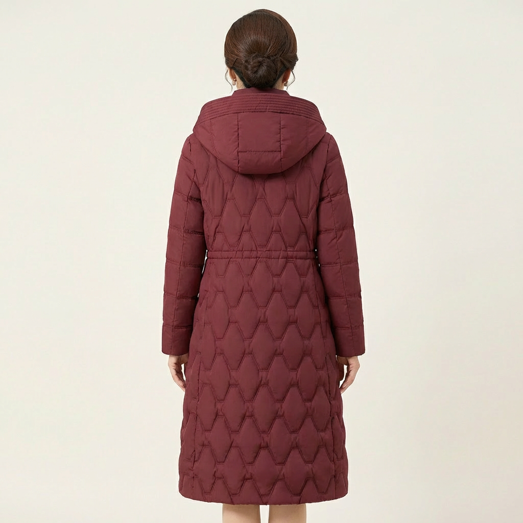 Silvana | Long Hooded Down Coat