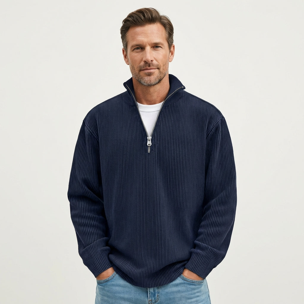 Bryan | Trendy Half-Zip Sweater