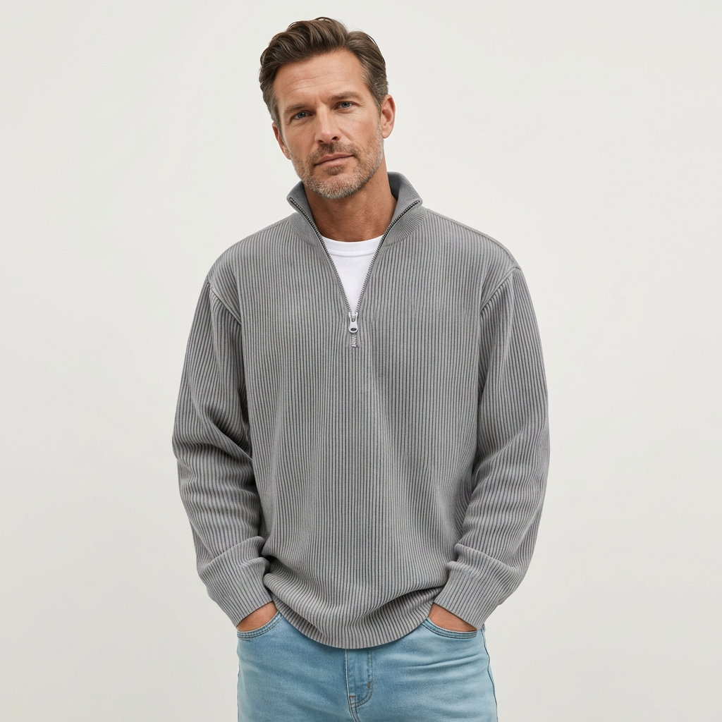 Bryan | Trendy Half-Zip Sweater