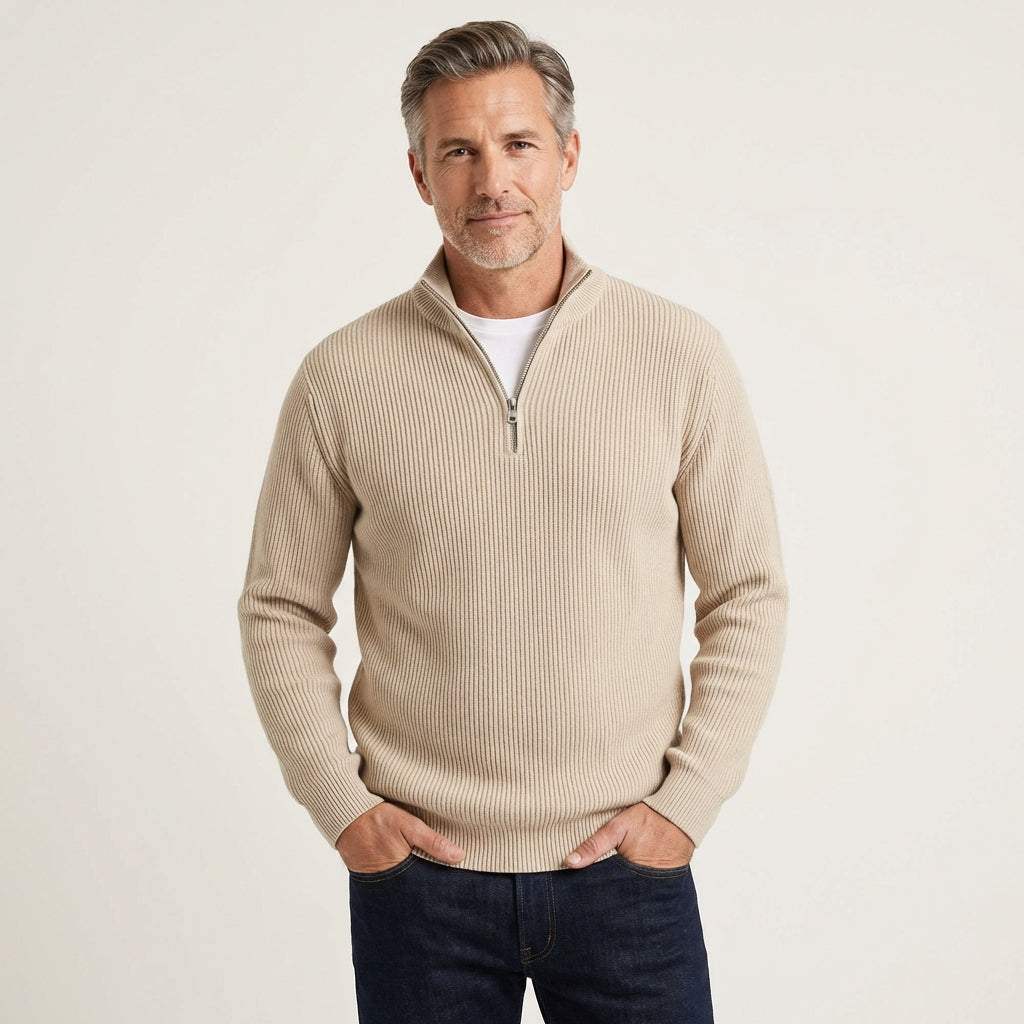 Bryan | Trendy Half-Zip Sweater
