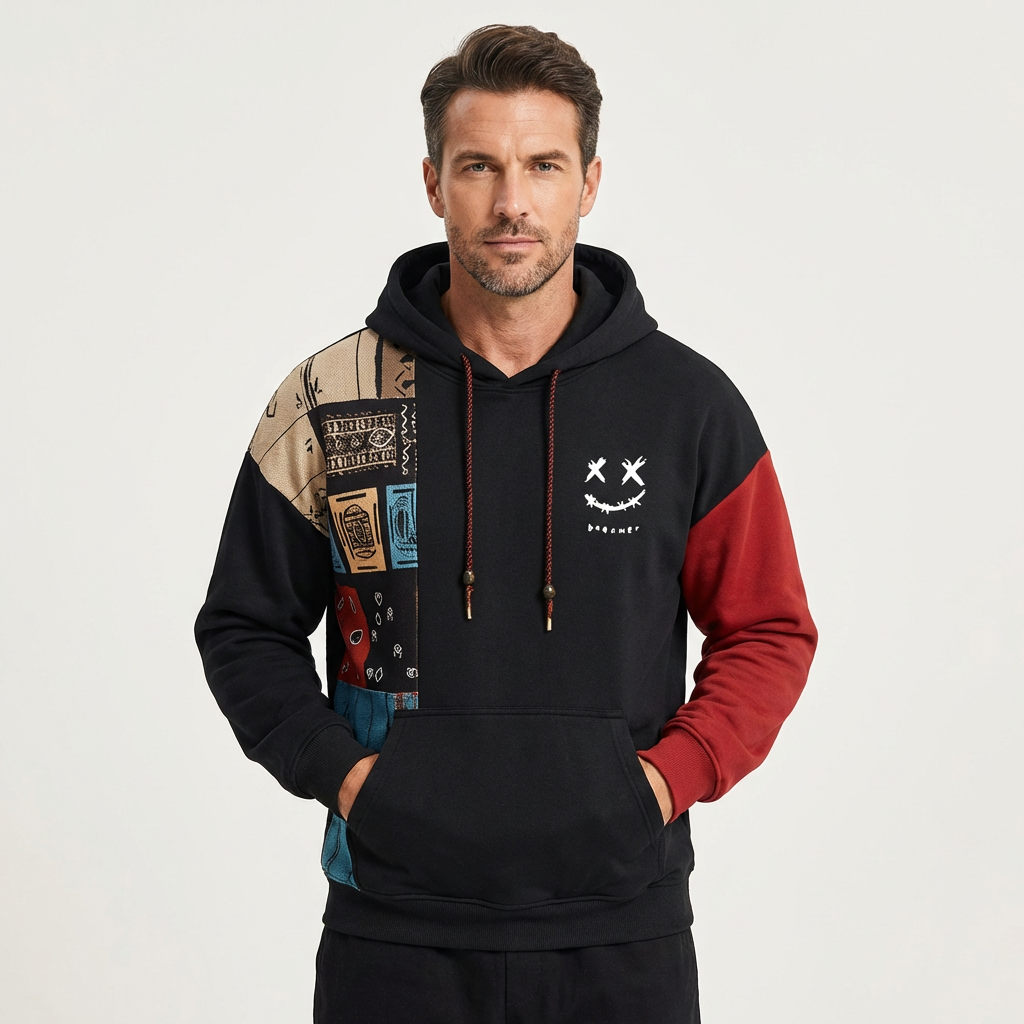 Ben | Urban Patchwork Hoodie