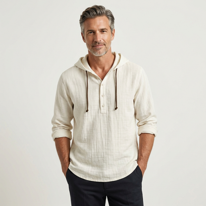 Jimmy | Premium Cotton Shirt with Modern Hood