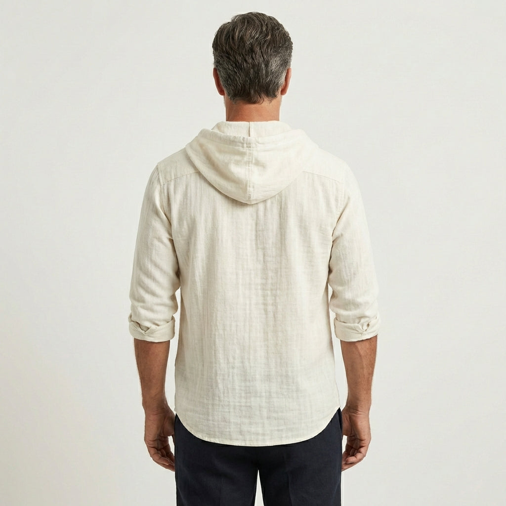 Jimmy | Premium Cotton Shirt with Modern Hood