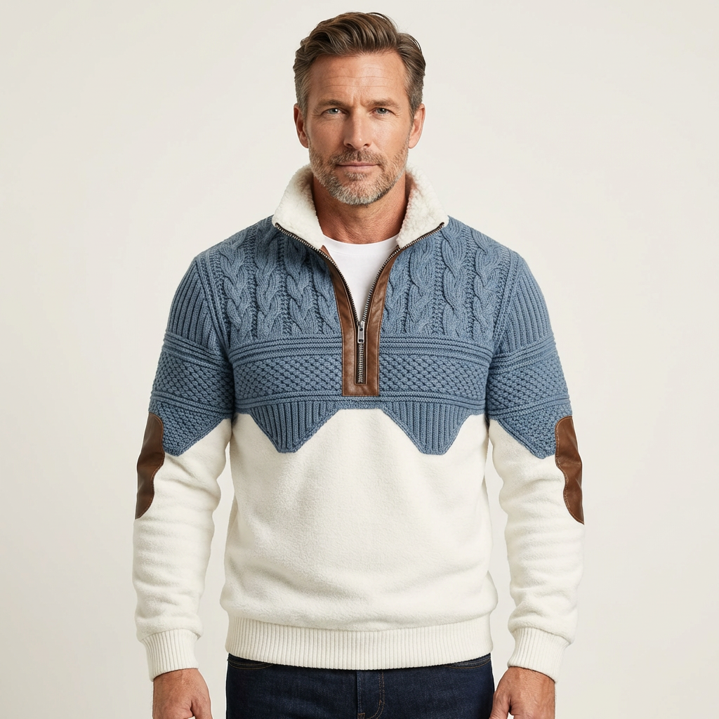 Tristan | Textured Half-Zip Casual Sweater