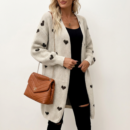 Nina | Casual Heart Knit Cardigan