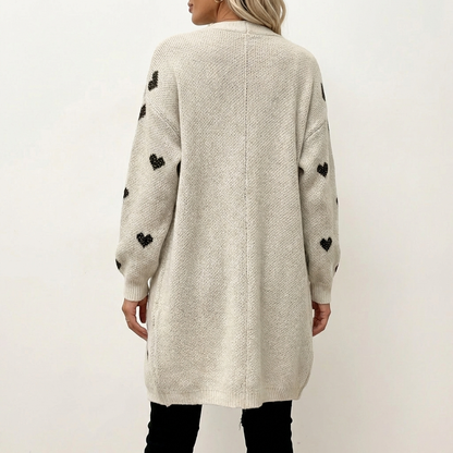 Nina | Casual Heart Knit Cardigan