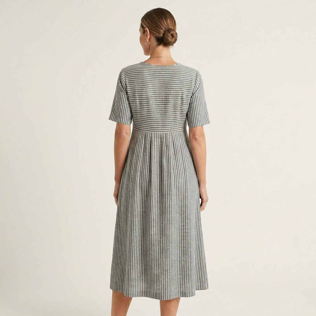 Christin | Striped Midi Dress
