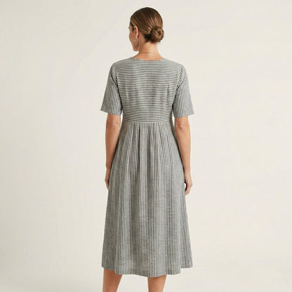 Christin | Striped Midi Dress