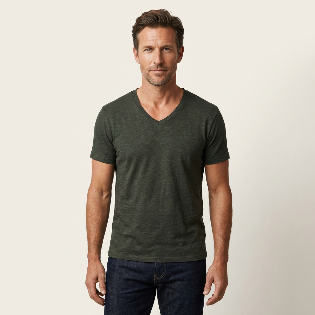 Leonardo | Cotton V-Neck Shirt