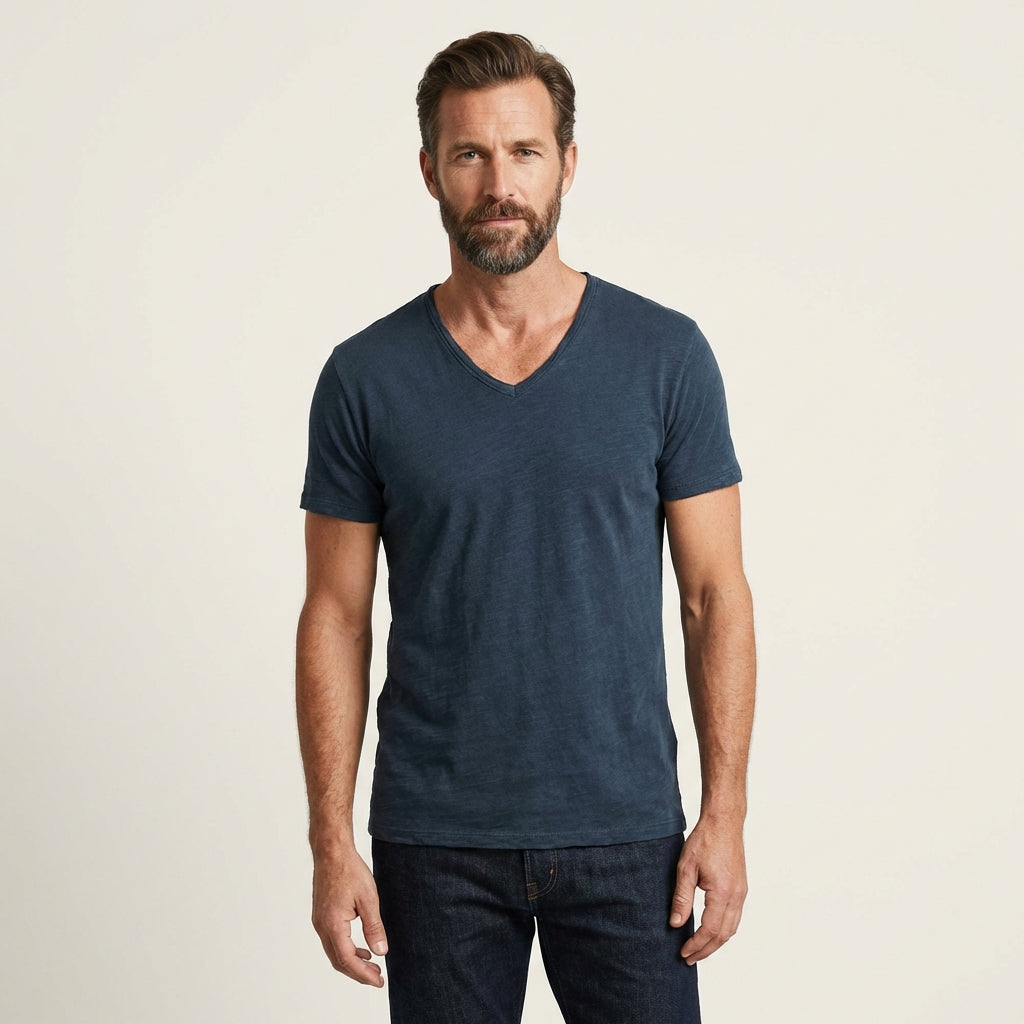 Leonardo | Cotton V-Neck Shirt