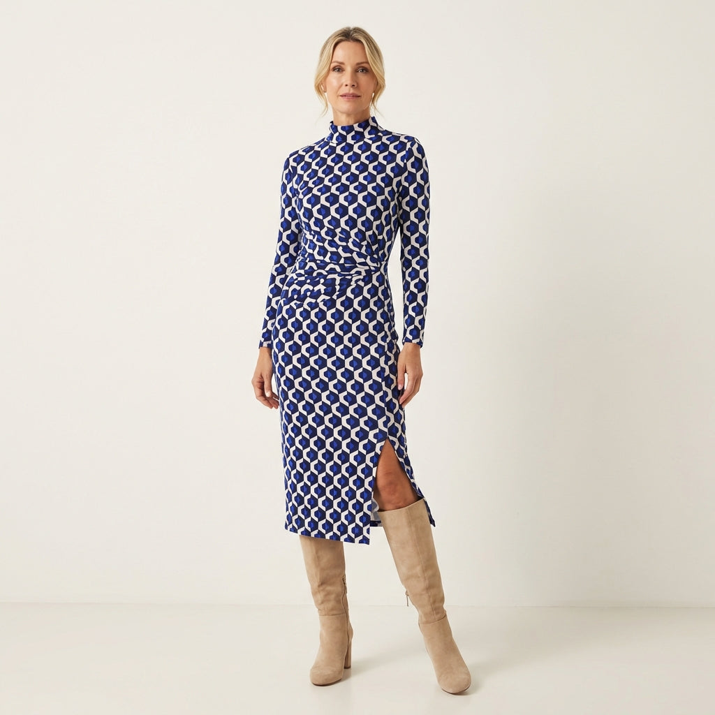 Kimberly | Printed Split Dress