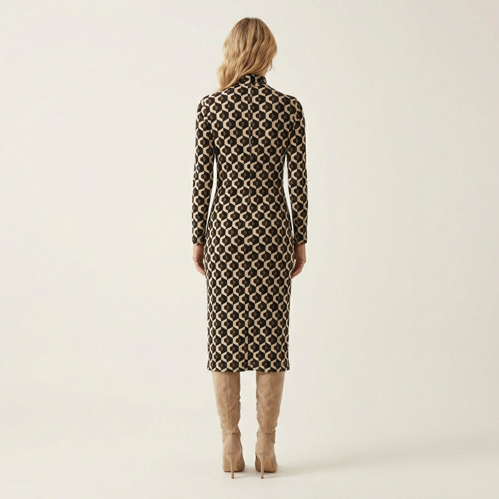 Kimberly | Printed Split Dress
