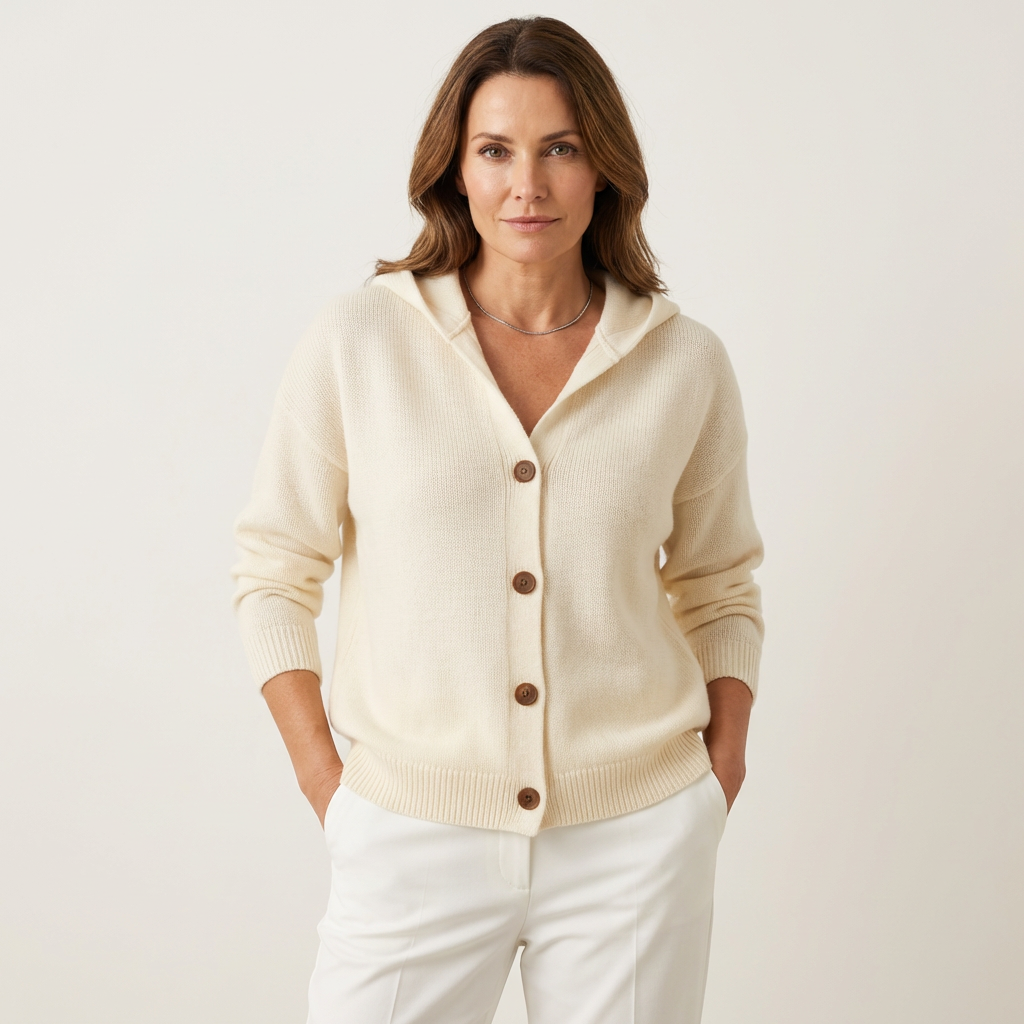 Joanne | Cotton Hooded Cardigan