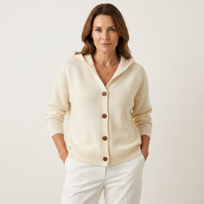 Joanne | Cotton Hooded Cardigan
