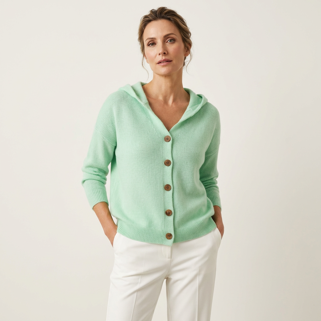 Joanne | Cotton Hooded Cardigan