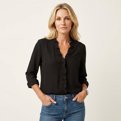 Camilla | Ruffled V-Neck Blouse