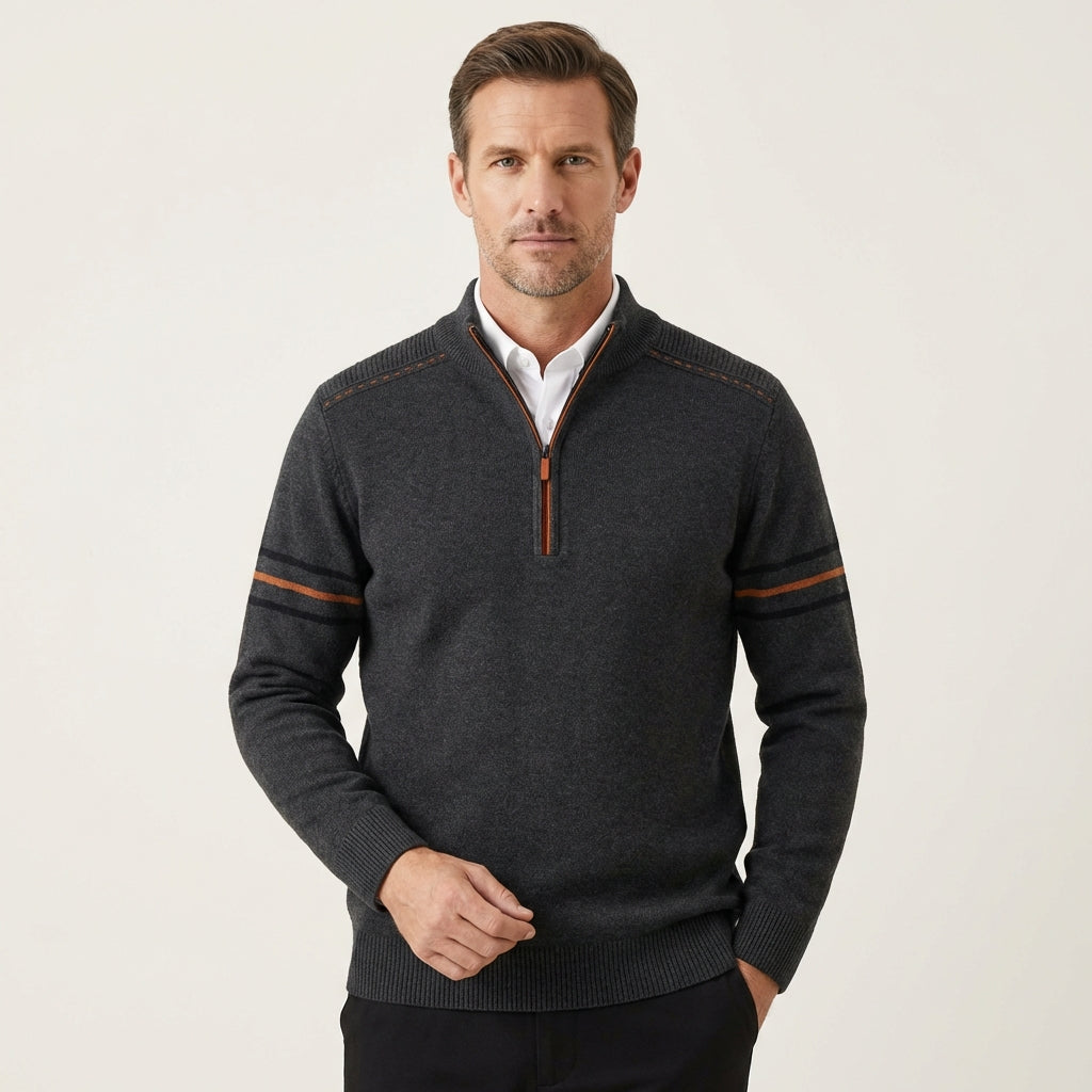 Harvey | Modern Half-Zip Sweater