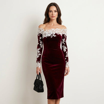 Yasmine | Off-Shoulder Lace Bodycon Dress