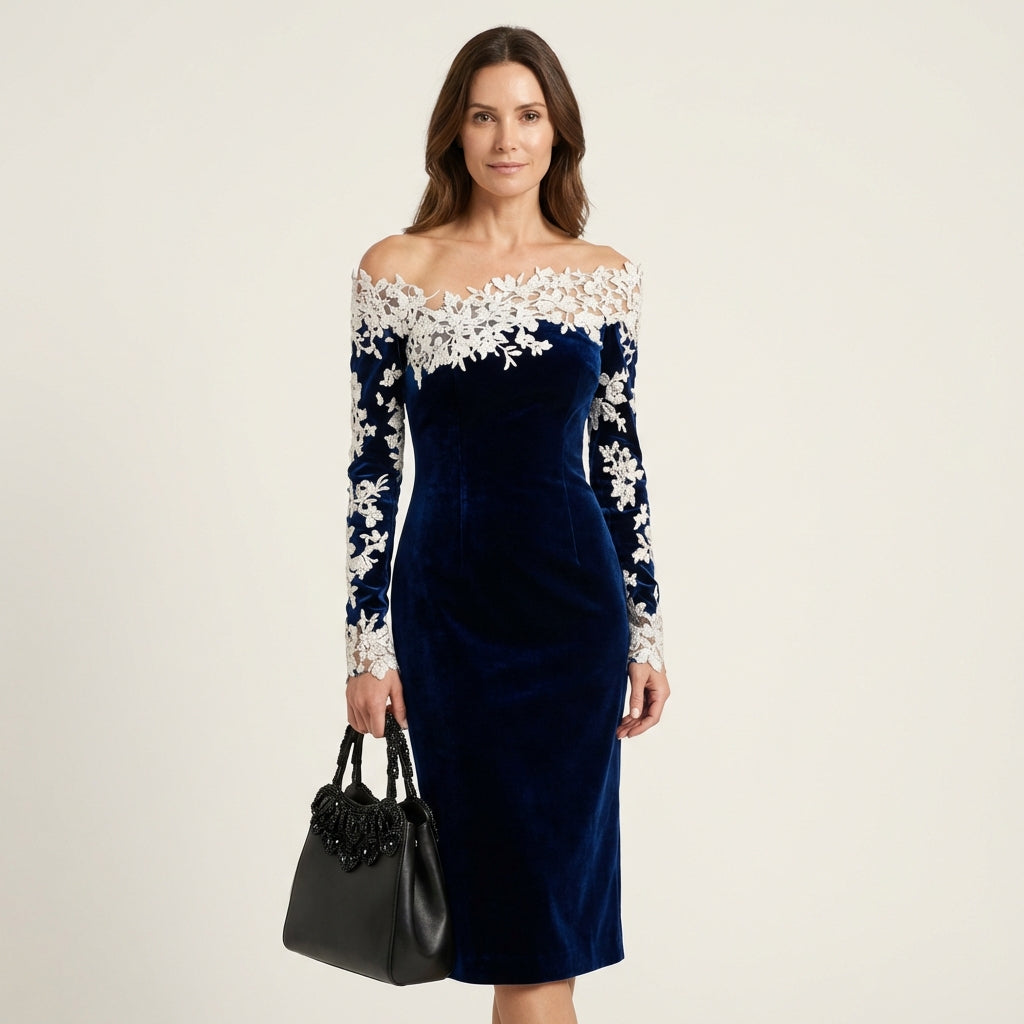 Yasmine | Off-Shoulder Lace Bodycon Dress
