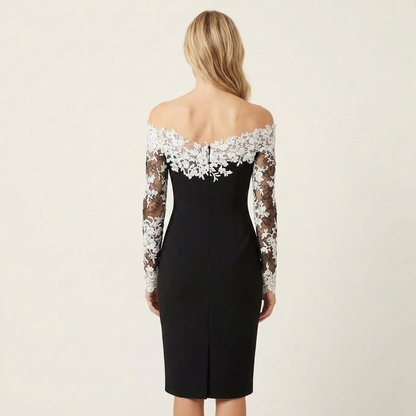 Yasmine | Off-Shoulder Lace Bodycon Dress