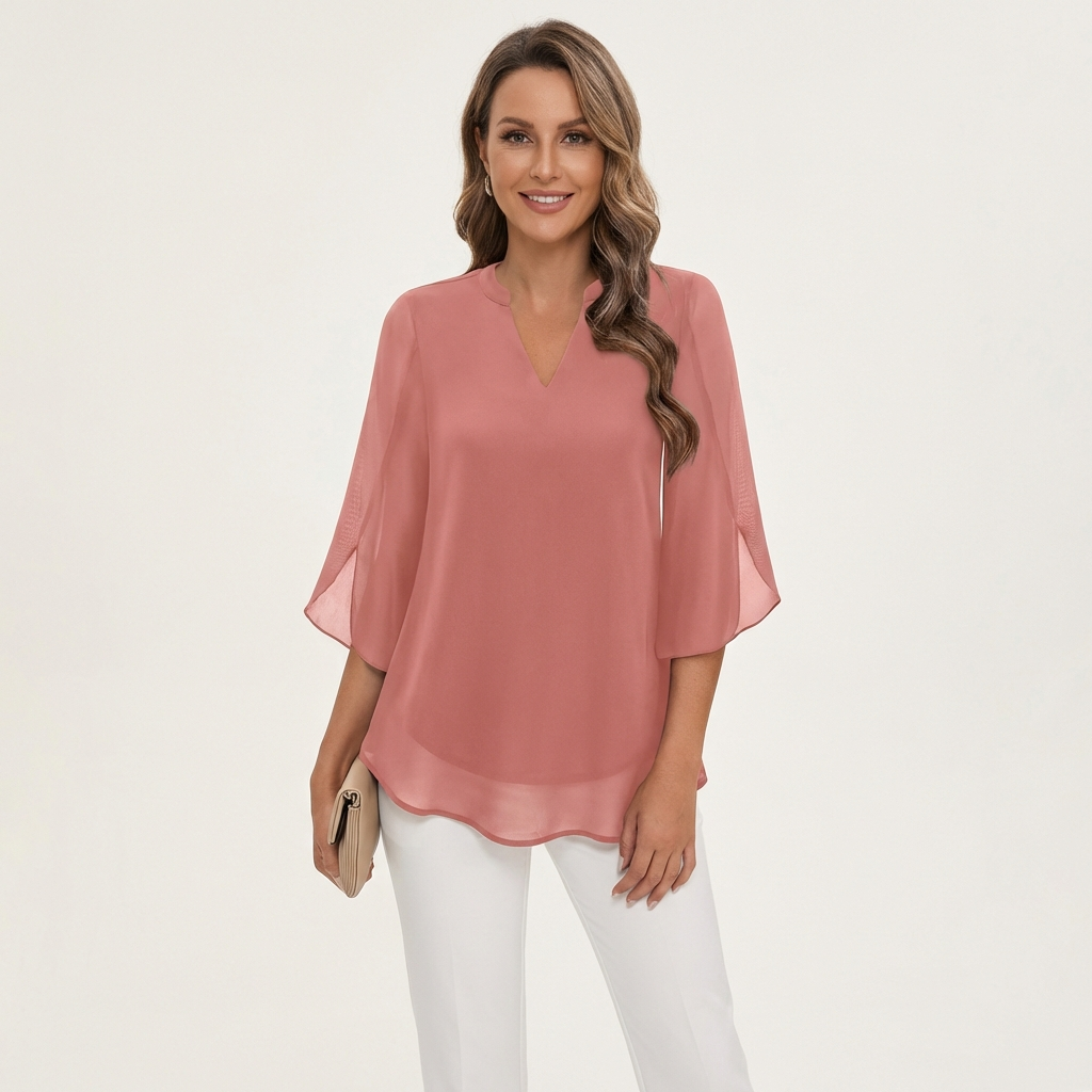 Claudia | V-Neck Blouse